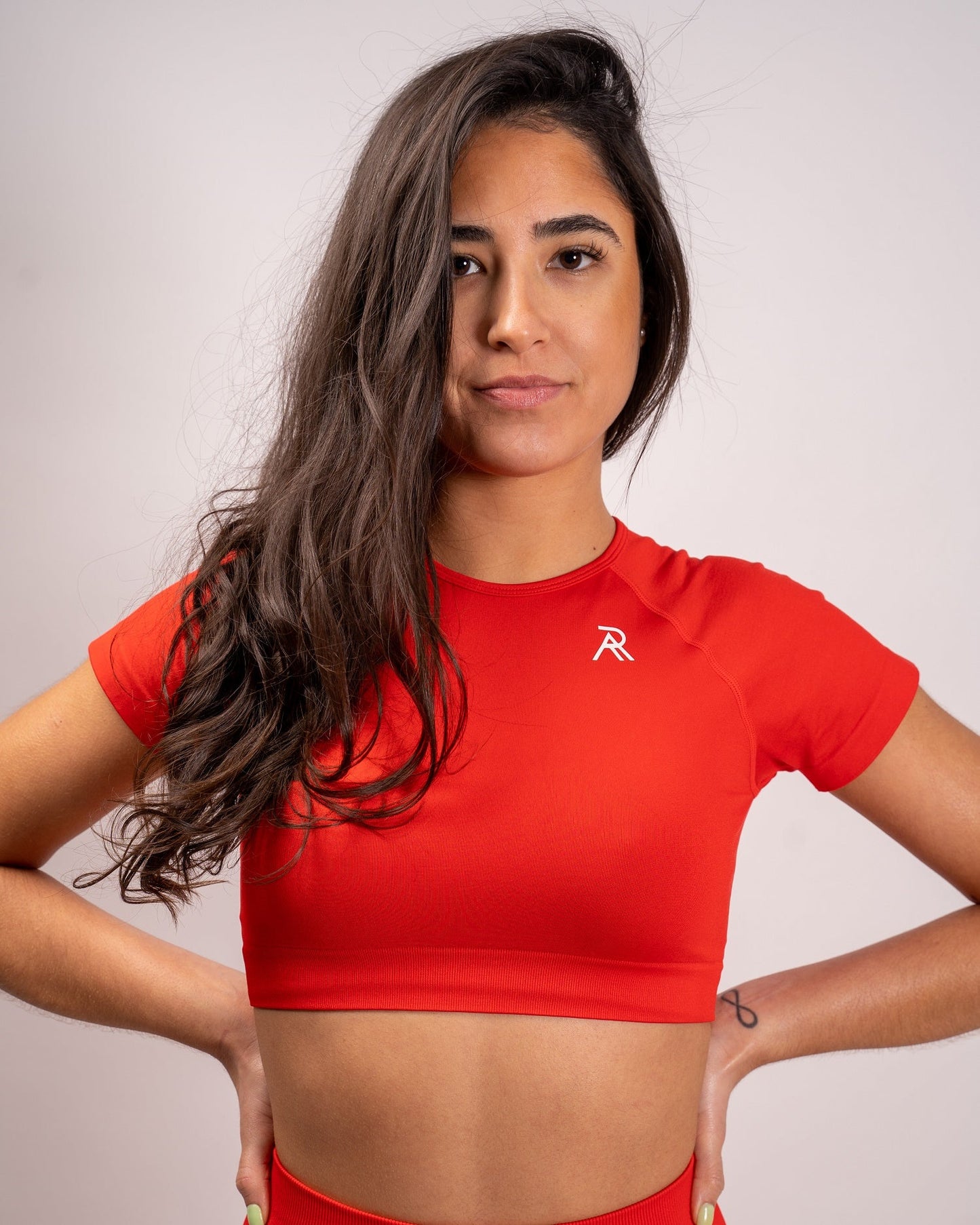 Signature Seamless Crop Top - Red