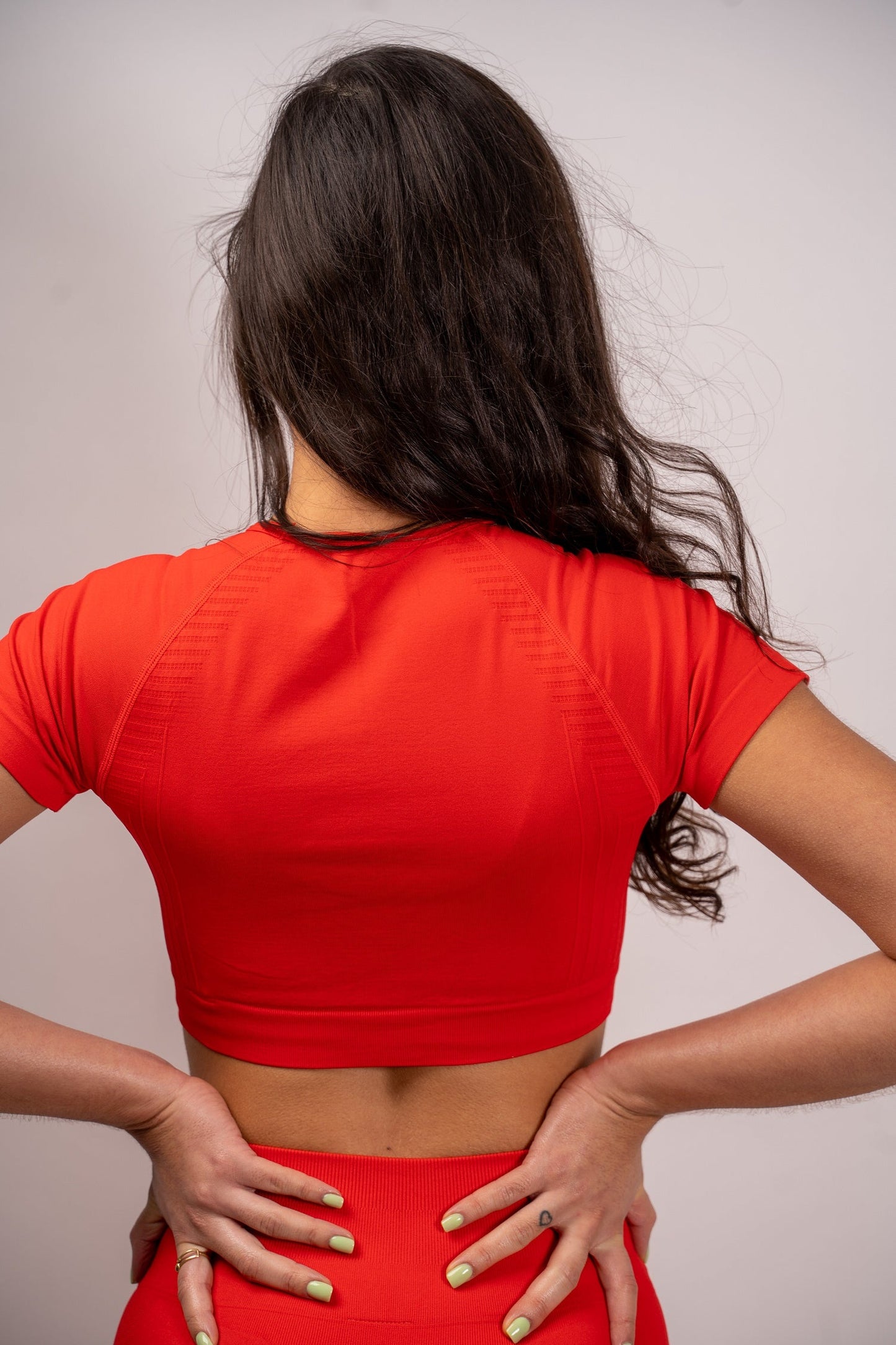 Signature Seamless Crop Top - Red