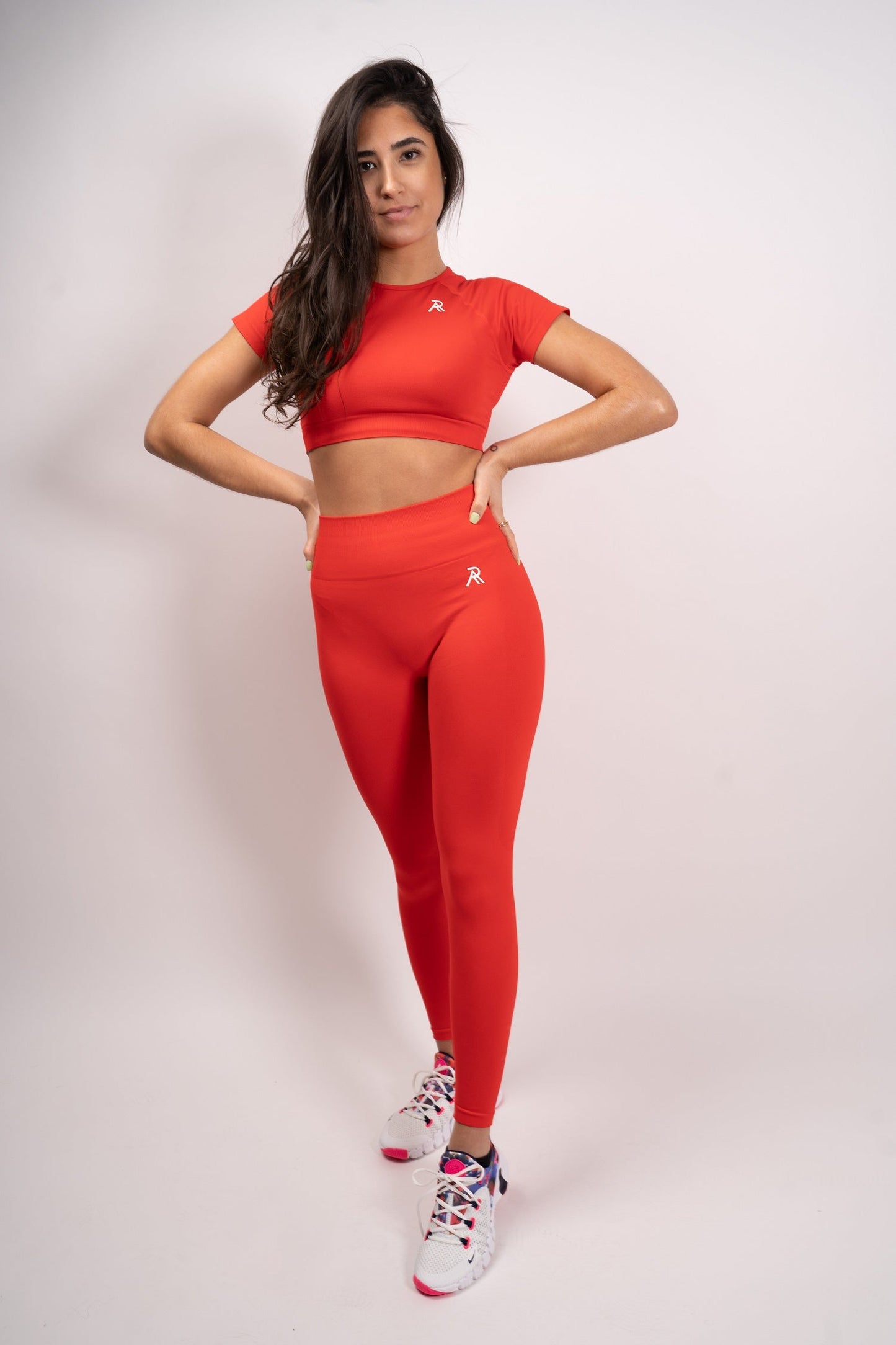 Signature Seamless Crop Top - Red