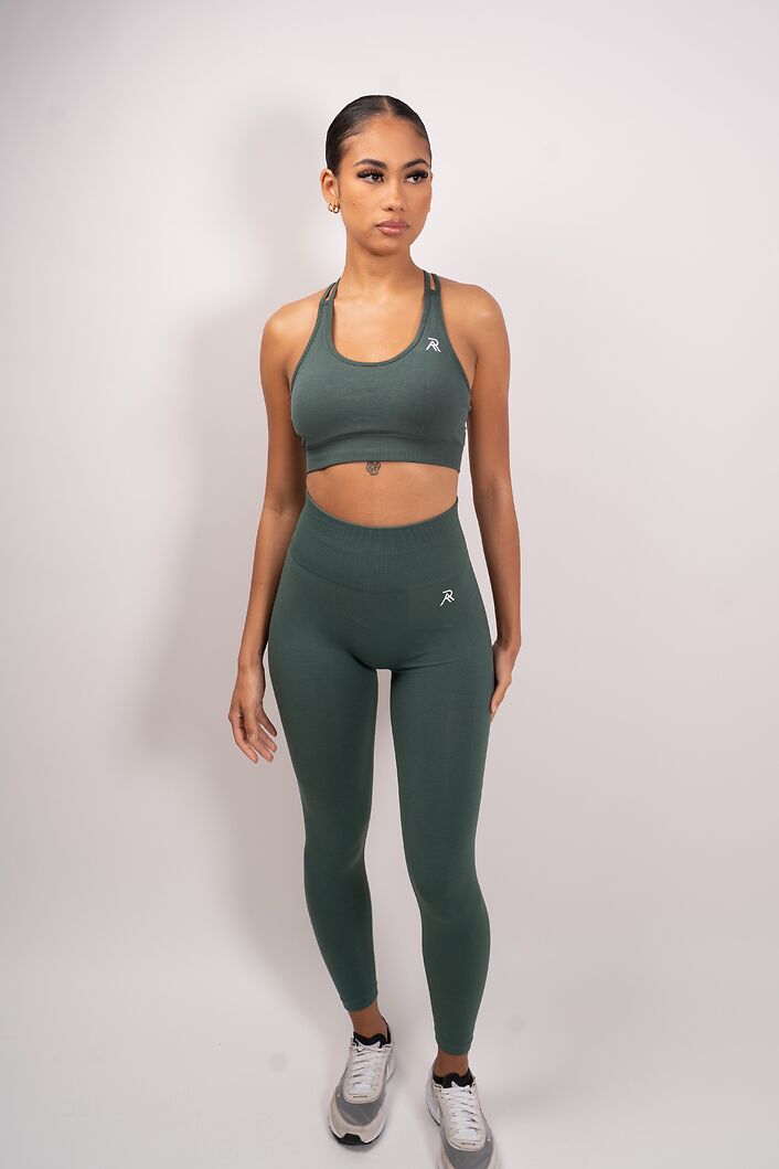 Revival Seamless Leggings - Olive Green