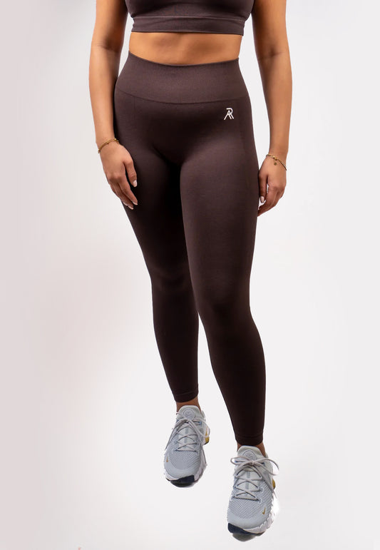 Signature Seamless Leggings - Chocolate Brown